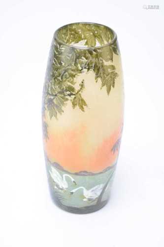 A Legras glass vase