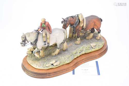 Border Fine Arts 'Coming Home' (Two Heavy Horses), m...