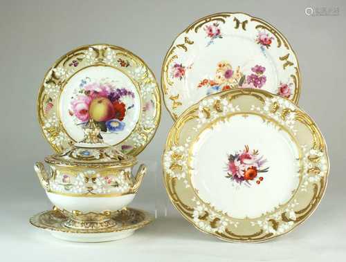 A group of Coalport 'Rococo Revival' tableware