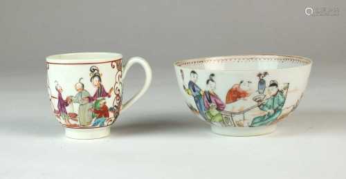 Worcester 'Rich Mandarin' coffee cup and a Chinese b...