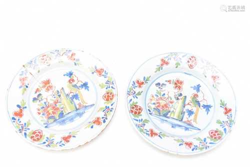 A pair of London delft dishes, Lambeth