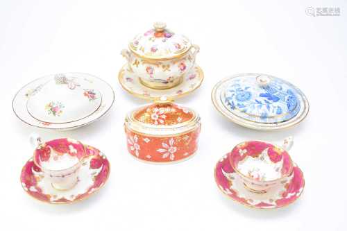 A group of English porcelain, early 19th century