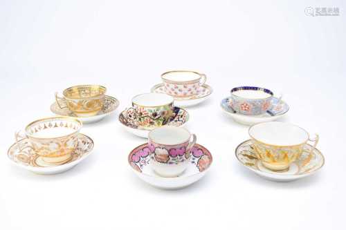 A group of English tea and coffee wares, early 19th century