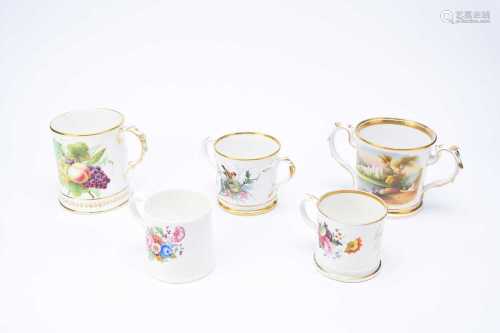 Victorian English presentation mugs