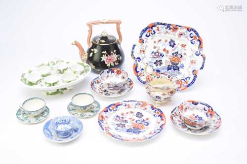 A group of English pottery including Minton 'Amherst Jap...
