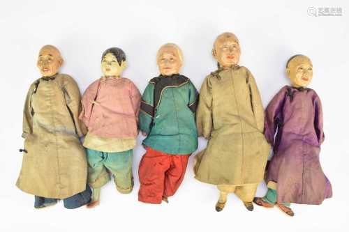 A set of five Chinese 'Door of Hope Mission' dolls