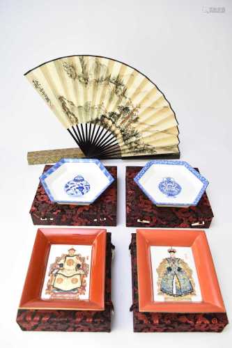 A group of Chinese games, collectables and works of art