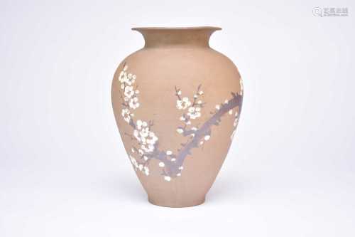 A large Korean stoneware vase