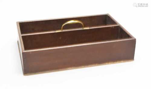 A George III mahogany cutlery tray