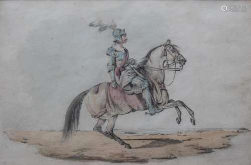 HENRY THOMAS ALKEN (1785-1851) A WARRIOR MOUNTED ON AN ARAB ...