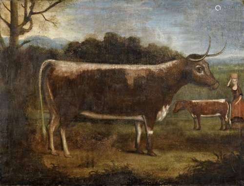 ENGLISH PROVINCIAL SCHOOL, 18th CENTURY A LONGHORN WITH A CA...