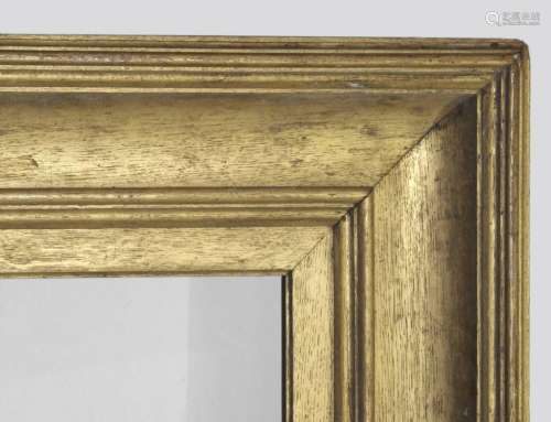 A LARGE GILDED OAK FRAME with a deep hollow and moulded bord...