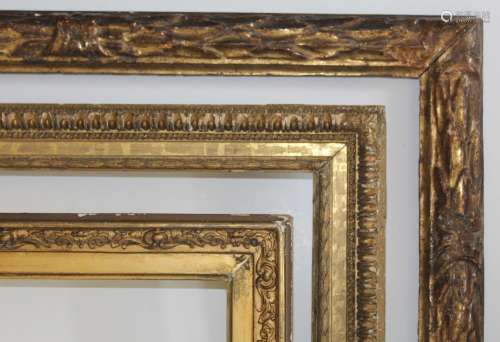 THREE PICTURE FRAMES to include an example with a scroll and...