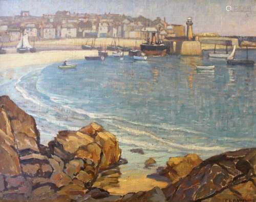 •ETHEL LOUISE RAWLINS (1877-1962) ST IVES Signed, oil on can...