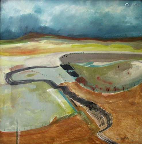 •KATHERINE SWINFEN EADY (b.1966) SALISBURY PLAIN Signed, als...