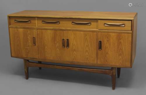 G PLAN TEAK SIDEBOARD - FRESCO a large teak sideboard with o...