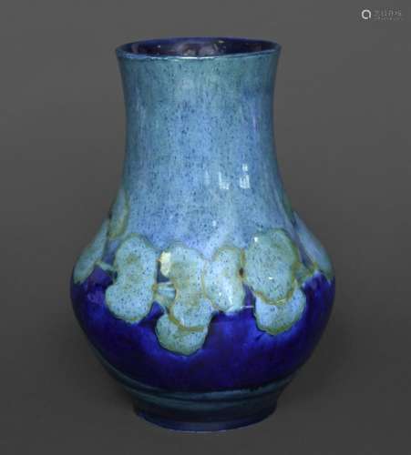 MOORCROFT VASE - MOONLIT BLUE the vase of globe and shaft fo...