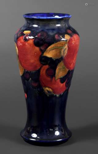 MOORCROFT VASE - POMEGRANATE a William Moorcroft vase, the t...