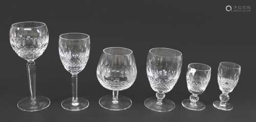 WATERFORD - SUITE OF TABLE GLASS, COLLEEN a suite of table g...