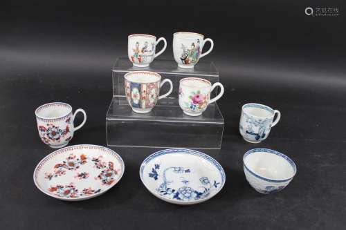 LIVERPOOL PORCELAIN a group of tea wares from Richard Chaffe...