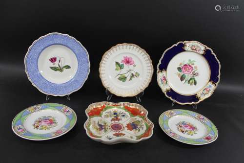 WORCESTER DISH - DYSON PERRINS MUSEUM a late 18thc/early 19t...