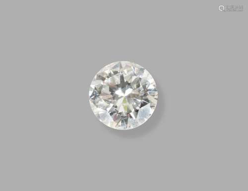 Exceptionnel diamant sur papier, taille brillant, de 4,41cts...