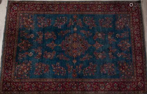 IRAN, exceptionnel et fin Kachan en soie, vers 1890.Tapis ve...