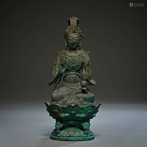 Liao Dynasty of China,Copper Bodhisattva Statue