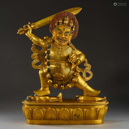 Qing Dynasty of China,Bronze Gilt Buddha Statue