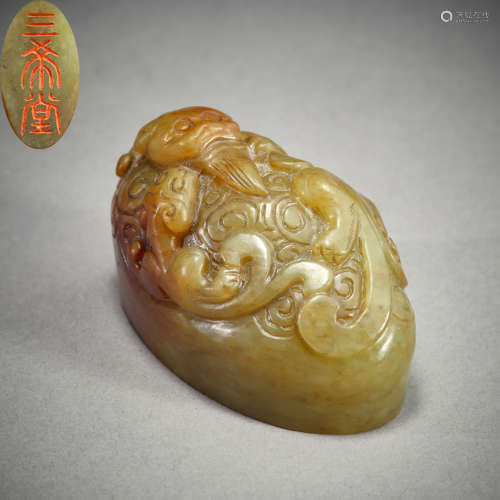 Qing Dynasty of China,Hetian Jade Seal