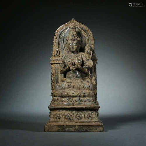 12th Century, Bronze Buddha Statue