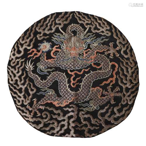 Qing Dynasty of China,Qianlong Round Dragon Decoratioin