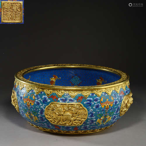 Qing Dynasty of China,Cloisonne Jar