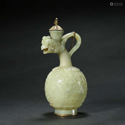 Tang Dynasty of China, Jade Phoenix Head Pot