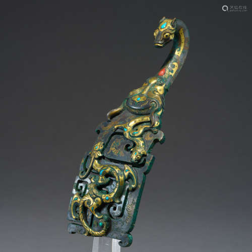 Han Dynasty of China,Bronze Gilt Belt Hook