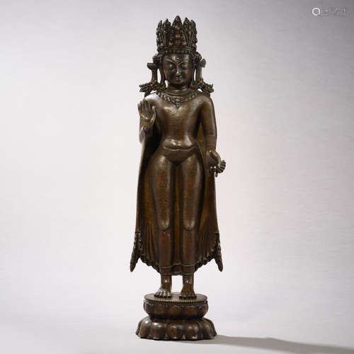 Qing Dynasty of China,Copper Buddha Statue