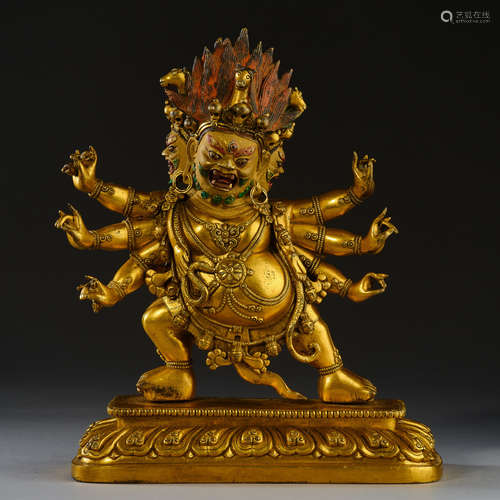 Qing Dynasty of China,Bronze Gilt Buddha Statue