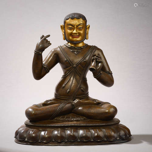 Qing Dynasty of China,Copper Buddha Statue