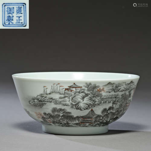 Qing Dynasty of China,Ink Color Bowl