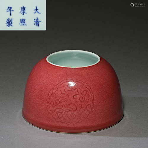 Qing Dynasty of China,Ji-Red Glaze Zun