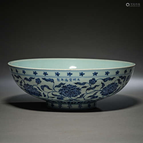 Ming Dynasty of China,Blue and White Flower Pattern Bowl