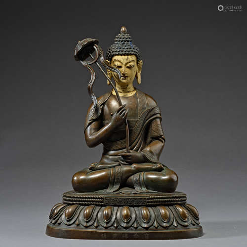 Qing Dynasty of China,Copper Buddha Statue