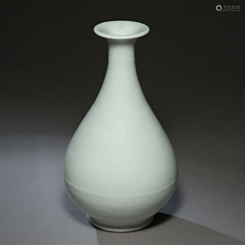 Ming Dynasty of China,Sweet White Glaze Jade Pot Spring Bott...