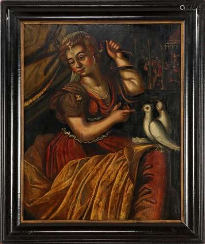 Anonymous, woman with snake