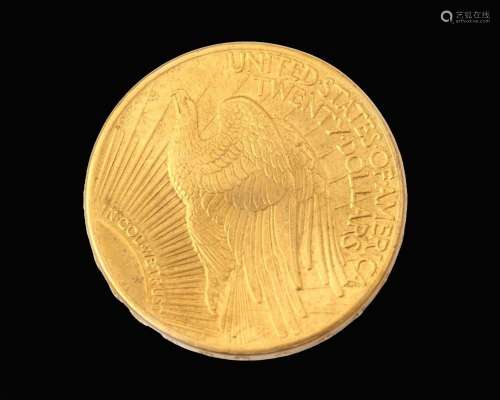 A gold coin Twenty Dollar, United States Of America