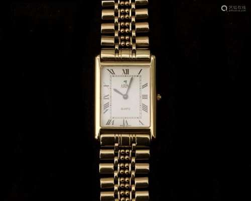 A 14 karat gold Arpas women s wristwatch,