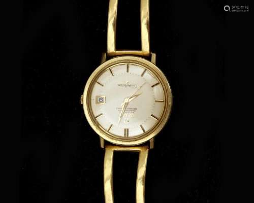 A bi-color Omega Constellation wristwatch with 18 karat gold...