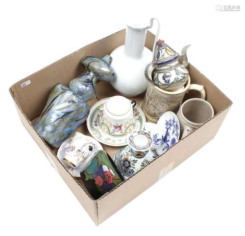 Box of various ceramics