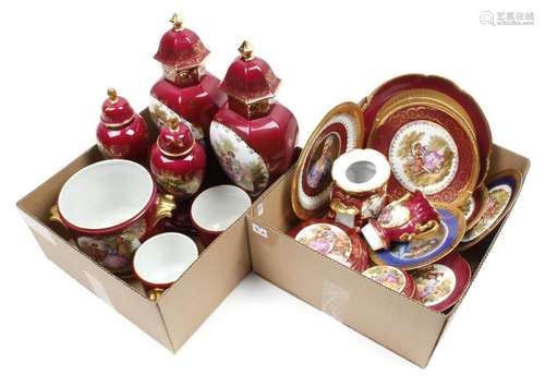 2 boxes with Limoges