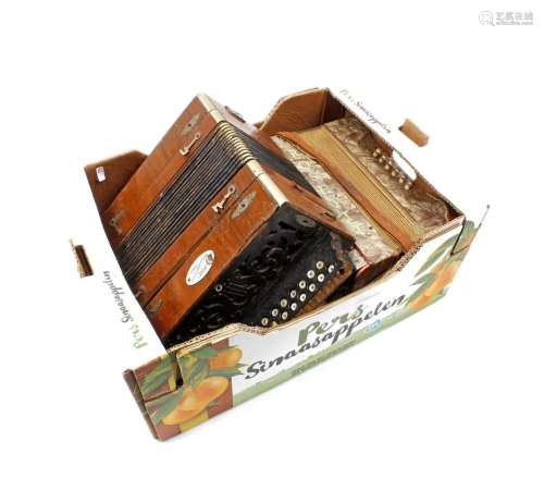 2 old accordions